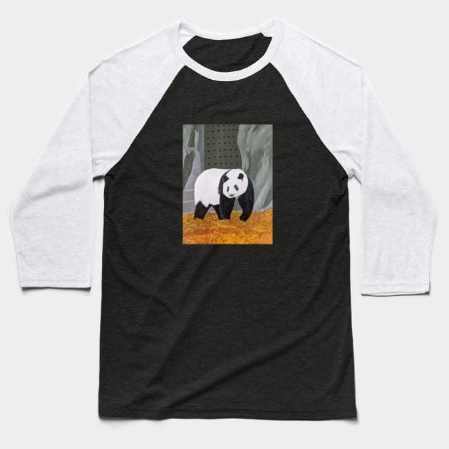 Panda Bear Baseball T-Shirt by PaintstopbyNandini